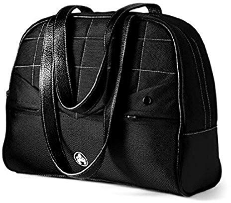 Sumo 33.02 cm Women's Notebook-Tasche (Blk Lthr, aus Nylon) Schwarz