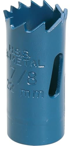 Draper 41071 Expert HSS Bi-Metal Holesaw Blade, 22mm, Blue