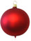Lauschaer Glas Christbaumkugeln rot matt 2 Stück d 12cm Christbaumschmuck Weihnachtsbaumschmuck mundgeblasen