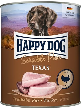 Happy Dog Fleisch Dosen Truthahn Pur, 800 g, 6er Pack (6 x 800 g)