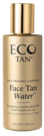 Eco Tan Face Tan Water | Natural Gradual Face Tan | Hyaluronic Acid | Non-Comedogenic | No Fake Tan Smell | 100ml