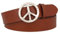 MGM Damen Peace Gürtel, Braun (Cognac-asi 5), 90 cm