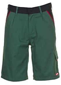 Planam 2375040 Herren Highline Shorts, grün schwarz rot, Größe XS