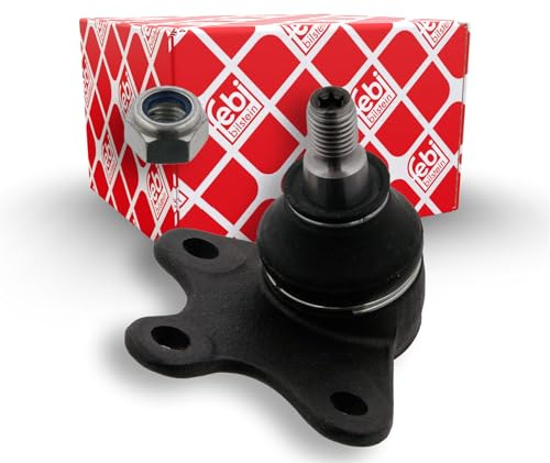 febi bilstein 19408 Traggelenk mit Sicherungsmutter, 1 Stück | Kompatibel mit: SEAT CORDOBA, IBIZA III, SKODA FABIA I, FABIA I Combi, FABIA I Praktik, FABIA I Stufenheck, FABIA II