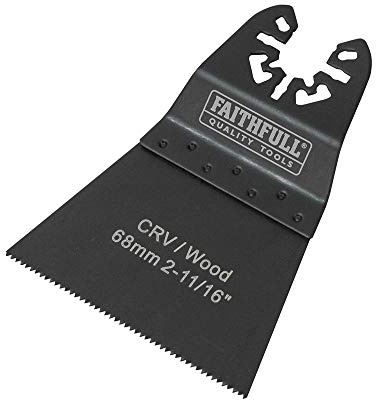Faithfull FAIMFW68B Flush Cut Wood Blade Side Set 68mm CRV Pack of 5