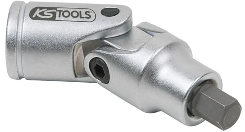 KS Tools 911.3904 3/8 Bit-Stecknuss mit Gelenk für Innensechskant-Schrauben am Bremssattel, 7mm