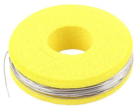 sourcing map Nichrome 80 Runddraht 0.3mm 28 AWG 32.8ft Rolle 15.42Ohm/m Widerstand