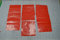 50 X Endfahne Schlussfahne Rot 30 x 30 cm Warnflagge überstehende Ladung Finne