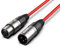 Audibax Silver Cavo XLR maschio a XLR femmina - Lunghezza 10 metri - Connettori OFC ad alta trasmissione del segnale - Rivestito in PVC - Massimo isolamento - Diametro 6 mm - Colore rosso
