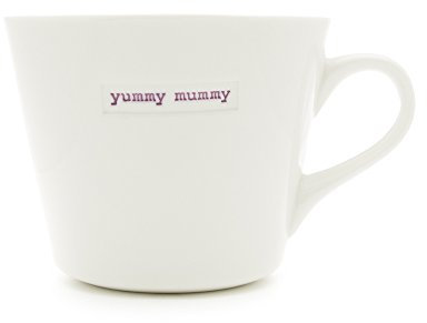 Keith Brymer Jones - Word Range - Standard Ceramic White Mug - Yummy Mummy - 350ml - Gift Boxed