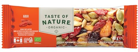 Taste of Nature Müsliriegel Organic Himalayan Goji Summit, 4er Pack (4 x 40 g) - Bio