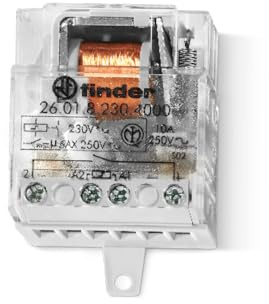 Remote control for recessed installation Finder 26.01.8.012.0000 1 NO (T) 12 V/AC 10 A 2500 VA 1 pc(s)