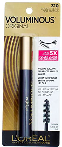 Voluminous Mascara by L'Oreal Paris Blackest Black (310) 8ml