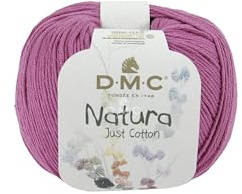 DMC Natura Yarn, 100% Cotton, Cerise (N62), 50g