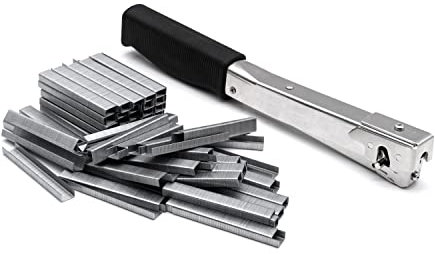 PARCO® Deutscher Premium Hammertacker Typ 019, Klammern 4-6 mm-inkl. 10.000 Heftklammern -mit robustem Stahlgehäuse & ergonomischem Handgriff, Schlagtacker, Leistungsstarker Tacker