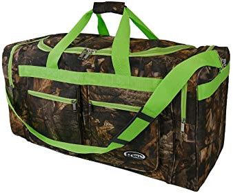 E-Z Roll 76,2 cm große Baum-Tarnung Seesack / Sporttasche / Outdoor-Tasche / Reisetasche, Limettengrün, Tree Camouflage Seesack