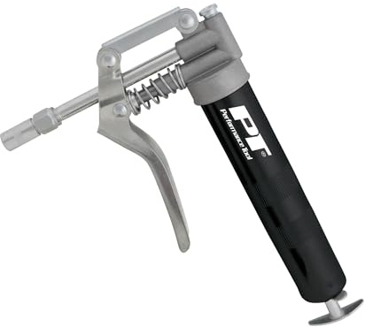 Performance Tool W54200 Heavy Duty Mini Grease Gun With Grease Gun Coupler and Extension Rigid Pipe