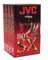 JVC Sx Series Pack of 4 Cassette VHS 180 min.