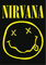 Heart Rock Bandiera Originale NIRVANA - SMILEY Tessuto, Multicolore, 110x75x0.1 cm