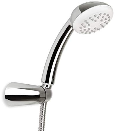 TATAY Alcachofa de Ducha 1,5 m Ø8,5 cm Fácil de Limpiar Sistema Antical | Alcachofa Ducha | Plástico ABS | Ahorro de Agua | Acabado Cromado | 1 Posición | 5 Años Garantía | Fácil Limpieza, Cromado