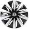 Satz Sparco Radzierblenden Lazio 16-Zoll Schwarz/Silber