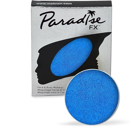 Mehron Paradise Make-up FX | Wasseraktiviertes Gesichts- und Körperfarben | Metallic Dark Blue 7 g
