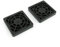 sourcing map 2 Pack 40mm Desktop Computer Fan Dust Filter Grills Dustproof Case Cover, Black Plastic PC Fan Dust Mesh