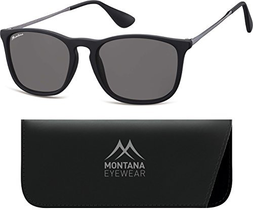 Montana Eyewear Sunoptic S34 Sonnenbrille in schwarz, inklusive Softetui