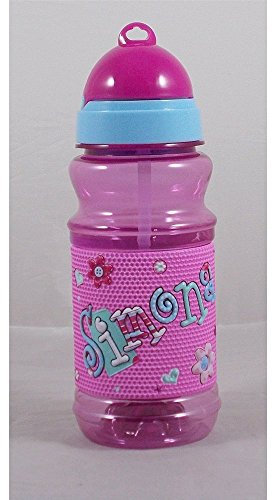 BORRACCIA SPORT IN PLASTICA CON SCRITTA A RILIEVO NOME SIMONA H 19 CM