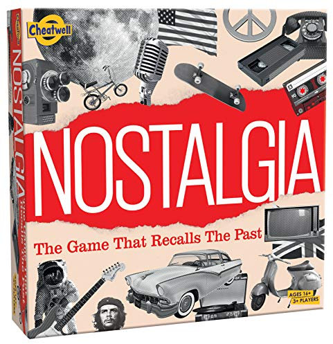 Cheatwell Games Nostalgia Board Game - British Quiz Game Age 14+ With Over 1000 Questions - Covers The 60s To The 90s - For Ages 16+, 3+ Players