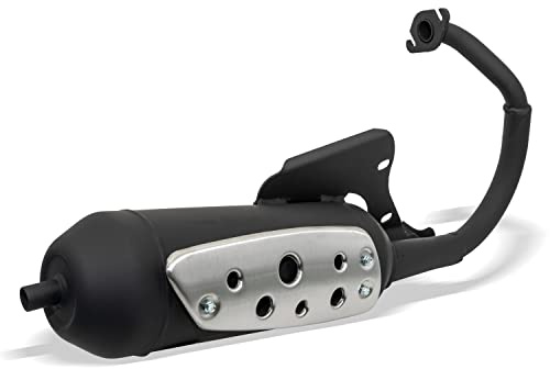 Auspuff TECNIGAS Silent Pro SYM DD 50 Typ:FT05W | Silent Pro Black Roller-Auspuff, geräuscharm; kompatibel mit Daelim Cordi 50, Message 50, Kymco DJ 50 Refined SA10ED 2T AC