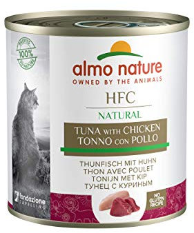 almo nature HFC Natural- Nassfutter für Hunde - mit Thunfisch und Huhn, 12er Pack (12 x 290 g)