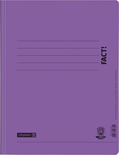 Baier & Schneider Brunnen 102010468 Schnellhefter A4, FACT!, aus Recyclingkarton) violett