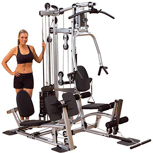 Body-Solid Powerline (P2LPX) Multi-Station Single Weight Stack Home Gym Machine, Arm & Leg Strength Training Functional Exercise Workout Station for Weight Lifting and Bodybuilding with Leg Press