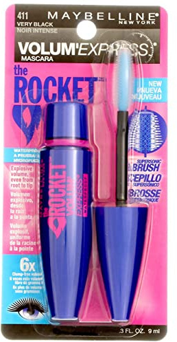 Maybelline New York Volume' Express The Rocket Waterproof Mascara, Very Black [411] 0.3 oz