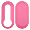 Cover Chiave Guscio Compatibile con Fiat 500 Punto EVO Bravo Panda 500L LANCIA Y Ypsilon Musa Delta Scocca Telecomando (Rosa)