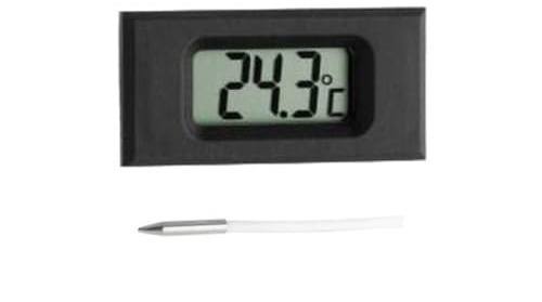 TFA – Dostmann Digital Built-In Thermometer In Black Framce Range: Temperatur : -40...+110°C / -40...+230°F