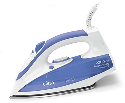 Ufesa PV1500 Axis10 - Plancha de Vapor, 2200W, Golpe Vapor de 60 g y Vapor Constante de 20 gr/min, Anti Goteo