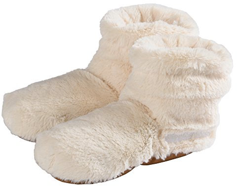 Warmies Slippies Boots deluxe - beige, Größe 37 - 42