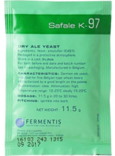 Fermentis Safale K-97 Beer Yeast German Ales 11.5g 20-30L