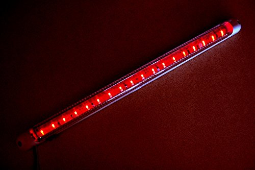 Lámpara de 18 LED, luz interior roja, 24 V, 400 mm, para caravana, coche, con Interruptor de encendido/apagado