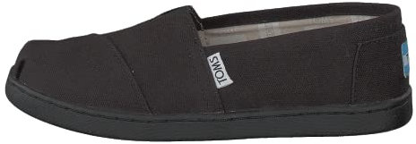 TOMS Unisex Kids Alpargata Loafer Flat, Black, 5 UK