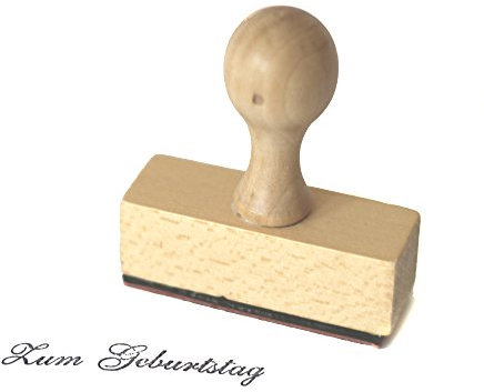 Frau WunderVoll Stempel Geburtstag - aus Holz, Schrift-/ Motivgröße: 6 x 1,3 cm/Motivstempel Textstempel Gummi Holz Gummistempel Stempel Gastgeschenk Stempel Hochzeit Ministempel Dekostempel