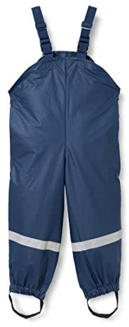 Playshoes Pantaloni Fango, Salopette Antipioggia, Sfoderati, Unisex - Bambini e ragazzi, Marino, 140