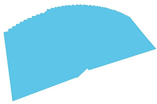 folia 6430 - Tonpapier himmelblau, DIN A4, 130 g/qm, 100 Blatt - zum Basteln und kreativen Gestalten von Karten, Fensterbildern und für Scrapbooking