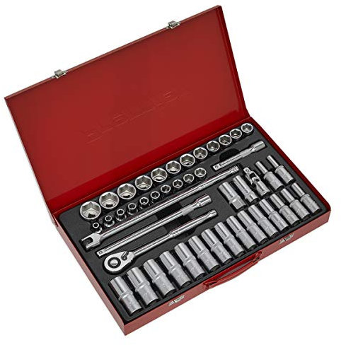 Sealey Ak6941 Socket Set 46Pc 1/2Sq Drive 6Pt Walldrive - Metric