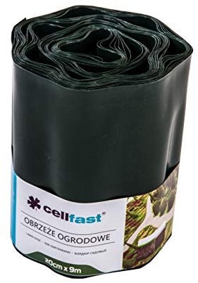 Cellfast 5901828850851 Rasenkante, dunkelgrün, 0.422 x 0.422 x 0.1 cm