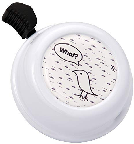 Liix Colour Bell What Bird Coral mit süßem Vogel Fahrradklingel für Kinder und Erwachsene … (Weiß)