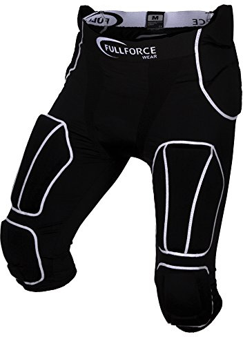 Full Force Herren Hose 7-Pocket mit 7 eingenähten Pads, Schwarz, L, FF0208260211