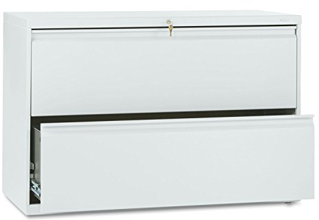 HON 892LQ 800 Series Two-Drawer Lateral File, 42w x 19-1/4d x 28-3/8h, Light Gray